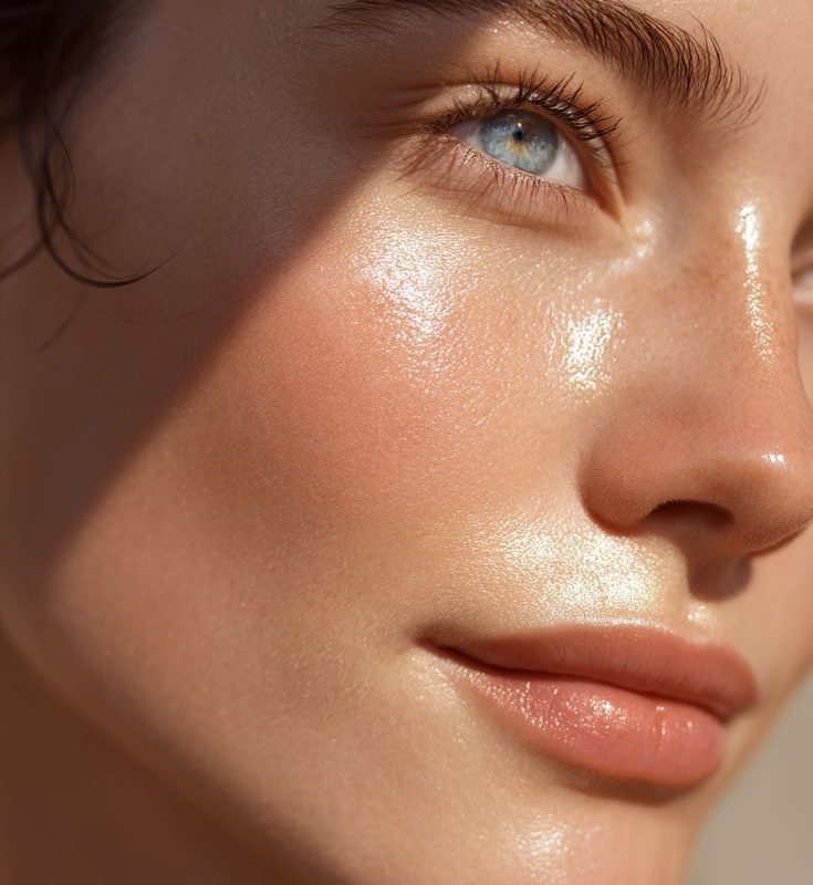 Maquillage teint glowy lumineux et naturel